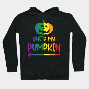 Halloween Partnershirt She`s my Pumpkin Hoodie